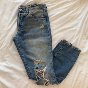 ZARA Ripped Denim Jeans size 02